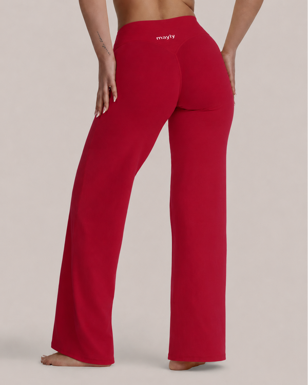 Yly Leg Bottoms — Red